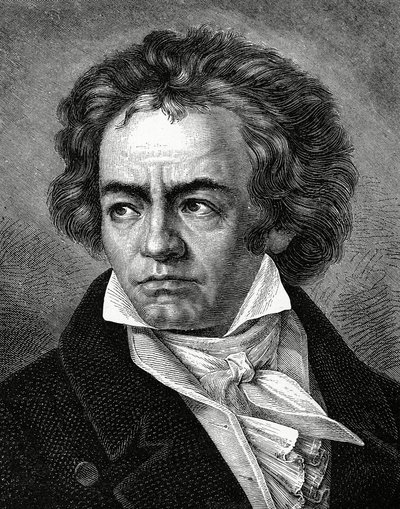 Ludwig van Beethoven, deutscher Komponist, 1770-1827 von Unbekannt