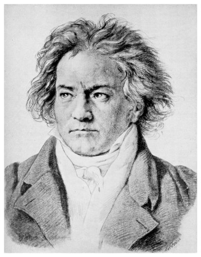 Ludwig van Beethoven, deutscher Komponist, um 1818-1822, 1956 von Unbekannt