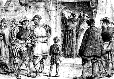 Luthers Protest, 1517, 1909 von Unbekannt