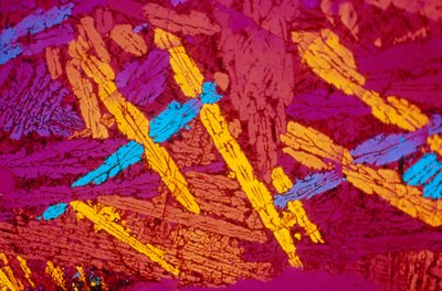 Mineralien, LM Römischer Schlacke (Dünnschliff) von Unbekannt