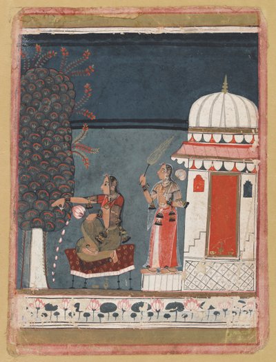 Malashri Ragini aus einer Ragmala-Serie, 1640 von Unbekannt