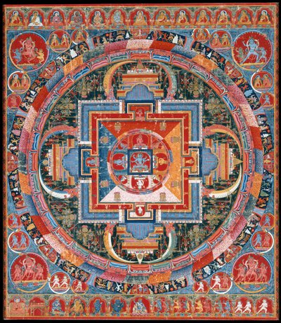 Mandala von Jnanadakini, spätes 14. Jahrhundert von Unbekannt