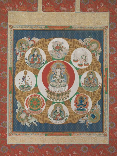 Mandala des Ein-Silben-Goldenen Rades von Unbekannt
