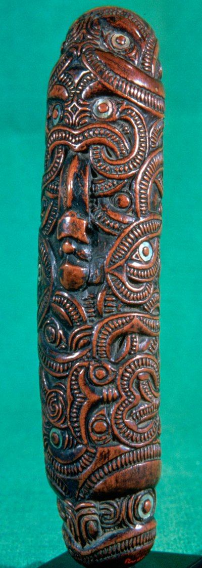 Maori-Flöte Koauau, Neuseeland von Unbekannt