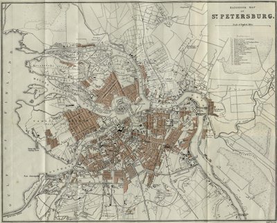 Karte von Petersburg, 1893 von Unbekannt