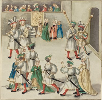 Maskerade, um 1515 von Unbekannt