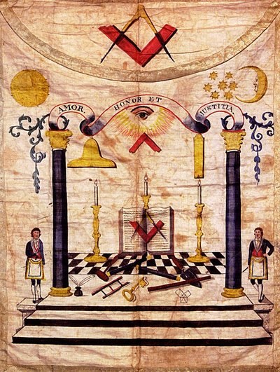 Meistermaurer-Schurz, 18. Jahrhundert von Unbekannt