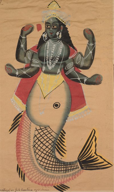 Matsya, Fisch-Avatara von Vishnu, 1800er Jahre von Unbekannt