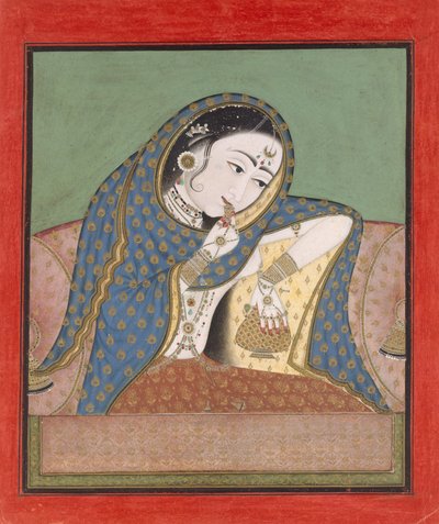 Melancholische Kurtisane, ca. 1750 von Unbekannt