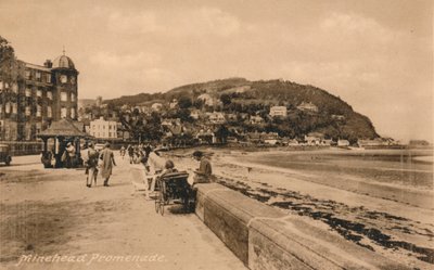 Promenade von Minehead, Somerset, ca. 1930er Jahre von Unbekannt