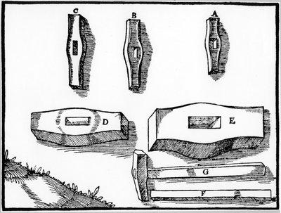 Bergmannshämmer verschiedener Größen, 1556 von Unbekannt
