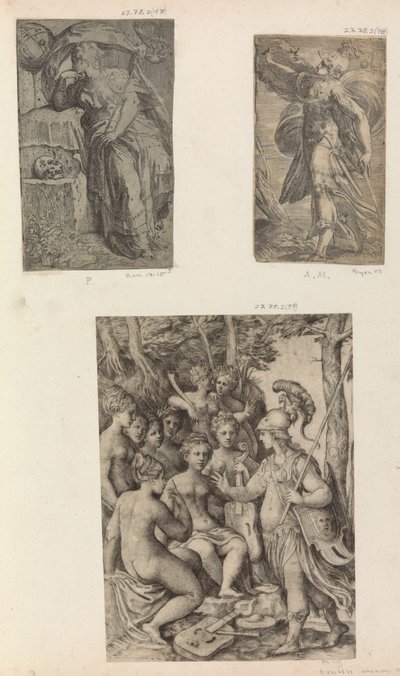 Minerva und die Musen von Unbekannt