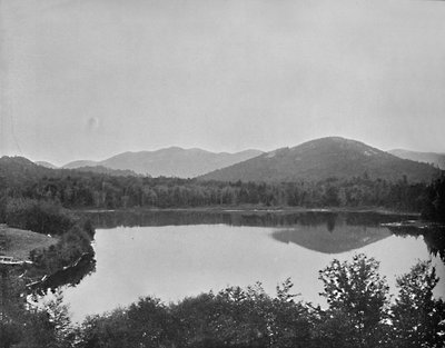 Mirror Lake, Adirondacks, New York, ca. 1897 von Unbekannt