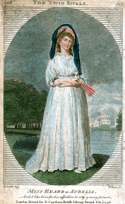 Miss Heard als Aurelia, 1796 von Unbekannt