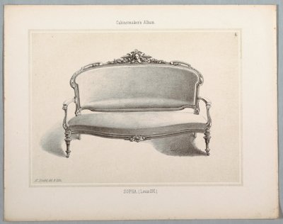 Monatliches Album der Möbeltischler von Unbekannt