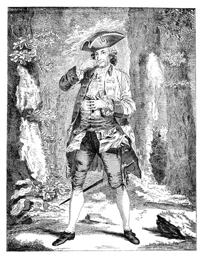 Mr. Woodward in der Rolle des Mercutio, 1753 von Unbekannt