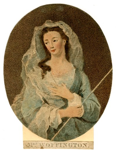 Mrs. Woffington, ca. 1760 von Unbekannt
