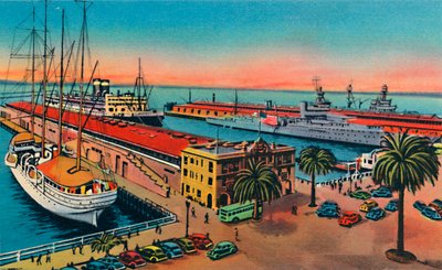 Städtische Piers. San Diego, Kalifornien, ca. 1941 von Unbekannt