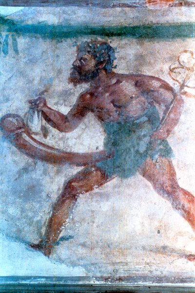 Wandgemälde von Merkur, Pompeji, Italien von Unbekannt