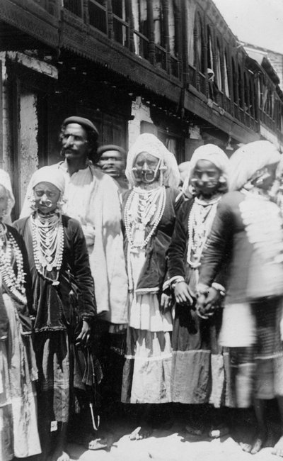 Muslimische Bergstammesleute, Chakrata, Indien, 1917 von Unbekannt