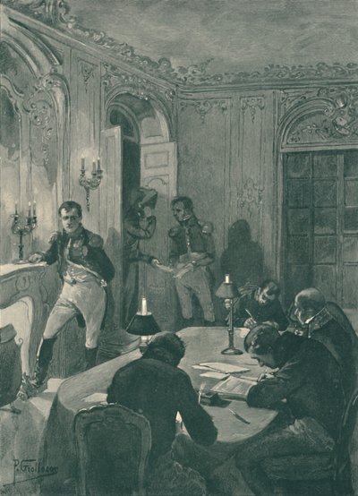 Napoleon diktiert seinen Sekretären, 1896 von Unbekannt