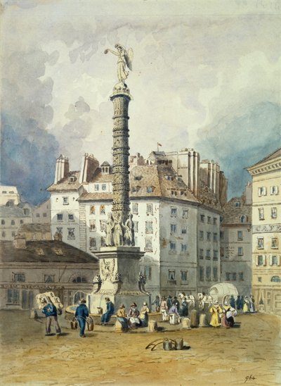 Napoleons Säule, Place du Chatelet, Paris, 19. Jahrhundert von Unbekannt