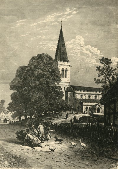 Kirche von Naseby von Unbekannt