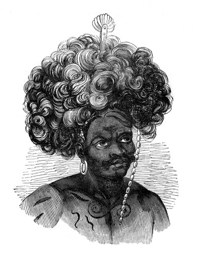 Einheimischer der Papua-Inseln, 1848 von Unbekannt