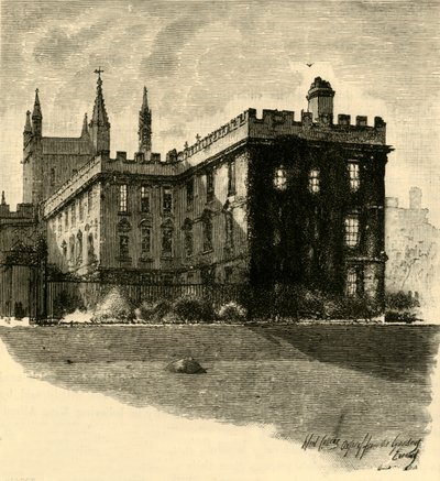 New College, von den Gärten aus, 1898 von Unbekannt