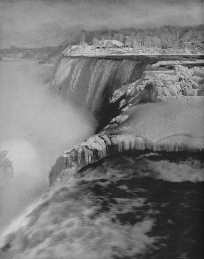 Niagara im Winter, 19. Jahrhundert von Unbekannt