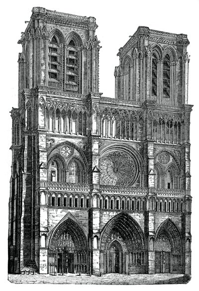 Notre Dame, Paris, 1870 von Unbekannt