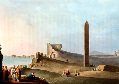Obelisken in Alexandria genannt Kleopatras Nadeln, 1802 von Unbekannt