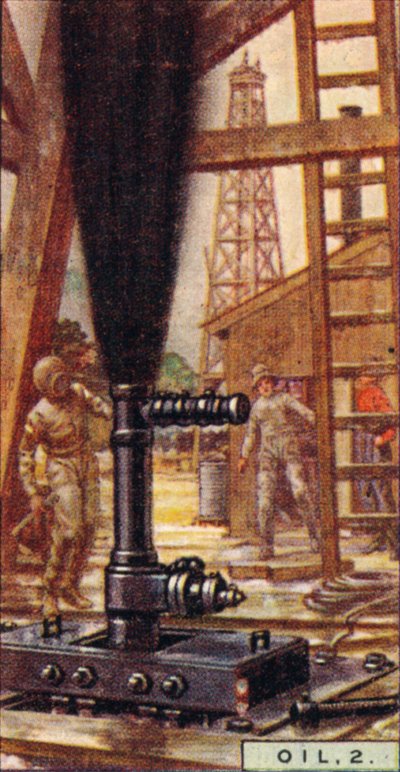 Öl, 2. - Kontrolle eines Gushers, USA, 1928 von Unbekannt