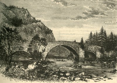 Alte Brücke bei Invercauld, 1898 von Unbekannt
