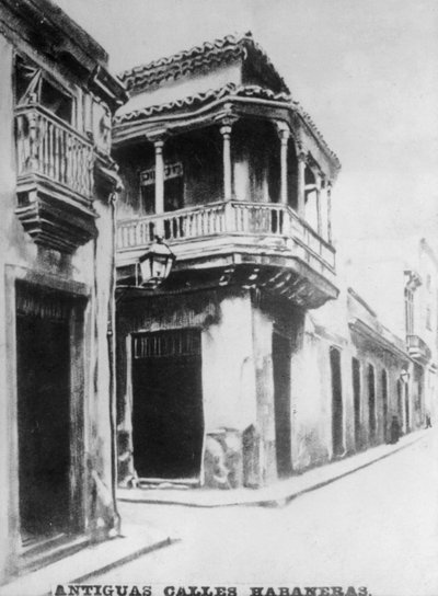Straßen von Alt-Havanna, 18. Jahrhundert, 1920er Jahre von Unbekannt