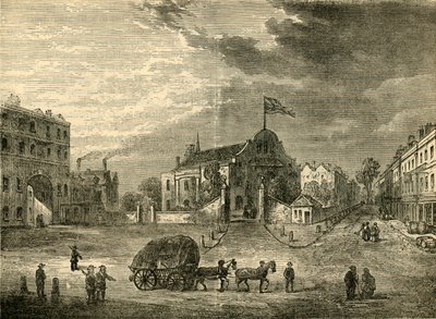 Alte Kensington Kirche, um 1750, c1876 von Unbekannt