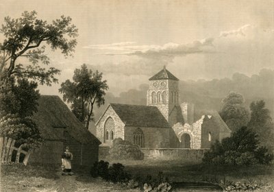 Old Shoreham Kirche, 1835 von Unbekannt