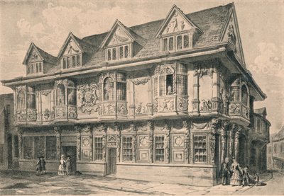 Altes Haus in Ipswich, Suffolk, 1915 von Unbekannt