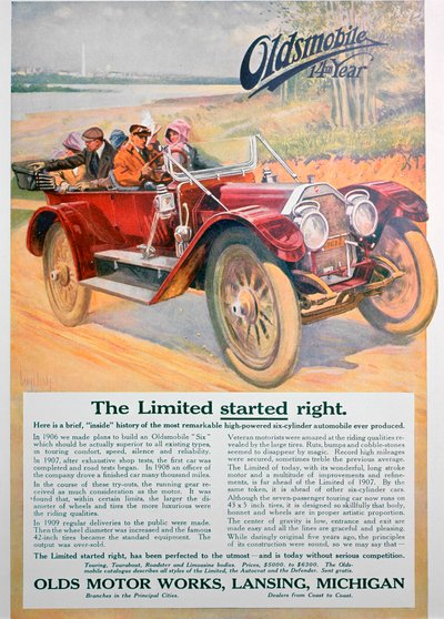 Oldsmobile-Werbung, 1911 von Unbekannt