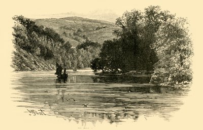 Auf dem Dart bei Waynfleet, 1898 von Unbekannt