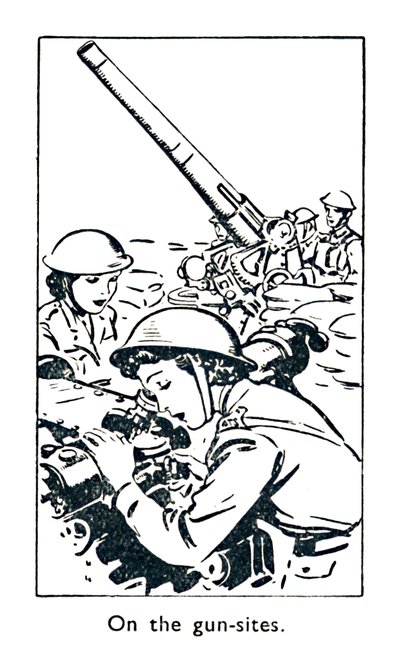Auf den Geschützstellungen, 1940 von Unbekannt