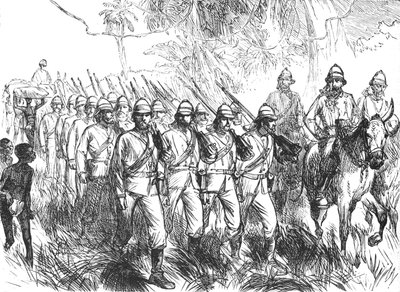 Auf dem Marsch von Elmina von Unbekannt