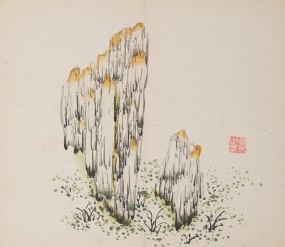 Seite aus Shi Zhu Zhai von Unbekannt