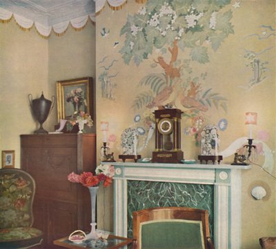 Bemalter Kamin, 1933 von Unbekannt