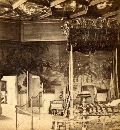 Palast von Holyrood. Schlafzimmer der Königin Maria, ca. 1912 von Unbekannt