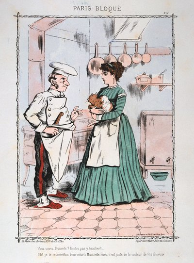 Paris belagert, 1870-1871 von Unbekannt