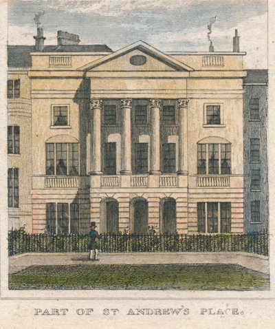 Teil von St. Andrews Place, 19. Jahrhundert von Unbekannt