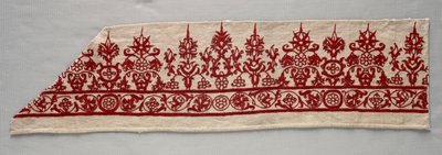 Teil eines Rocksaums, 1800er Jahre von Unbekannt