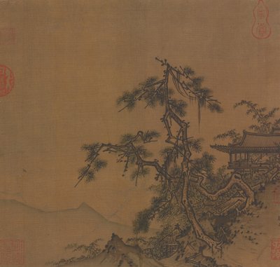 Pavillon am Hang von Unbekannt