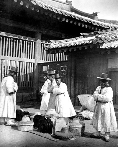 Menschen aus Korea, 1900 von Unbekannt